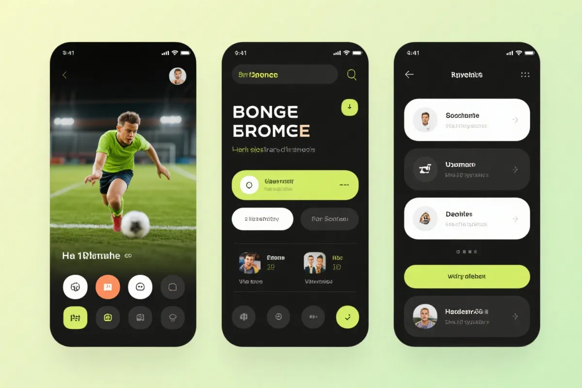 体育APP界面预览