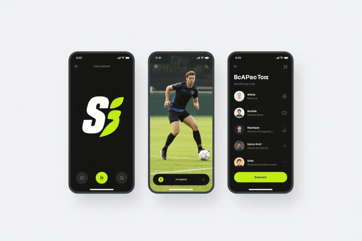 体育赛事直播与比分界面示意